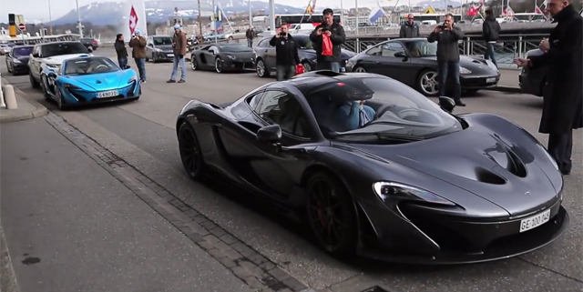 Two McLaren P1s Spotted Together in Geneva