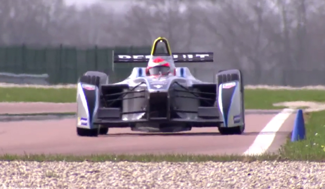 Jarno Trulli Tests the 2014 Formula E Racer