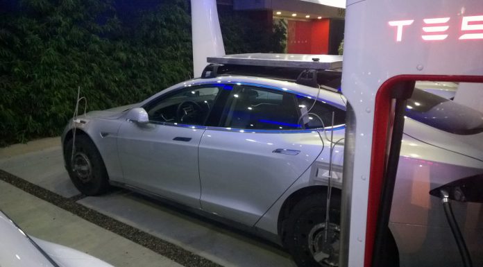 All-Wheel Drive Tesla Model S Spied Testing?