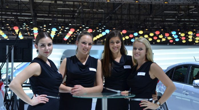 Girls at the Geneva Motor Show 2014