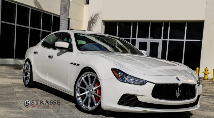 Maserati Ghibli Lowered on R10 Deep Concave Strasse Wheels