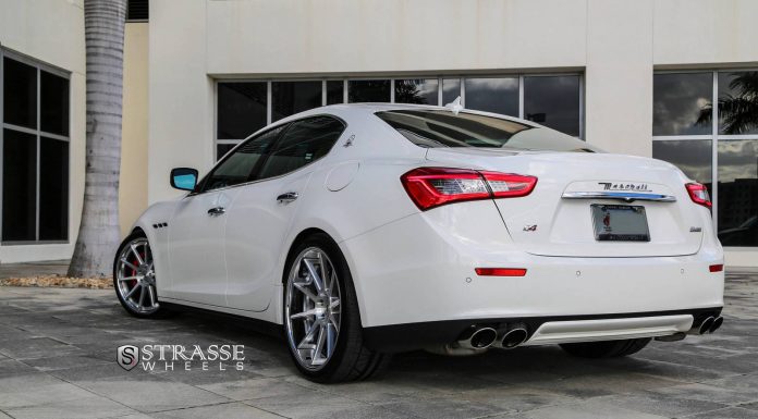 Maserati Ghibli Lowered on R10 Deep Concave Strasse Wheels