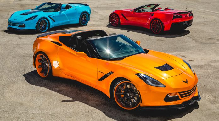 Three Bright Widebody C7 Corvettes Are Out Of This World!