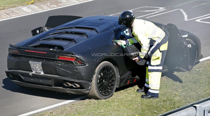 Lamborghini Huracan Prototype Runs out of Fuel on the 'Ring!