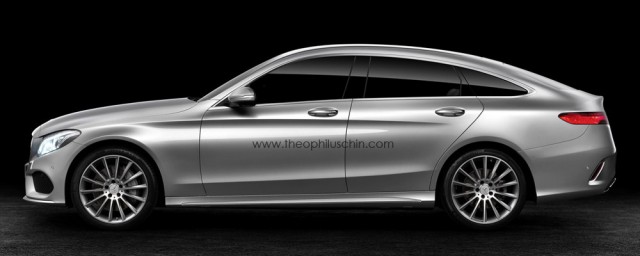 Mercedes-Benz C-Class Sportcoupe Re-Rendered With SUV Concept Roofline