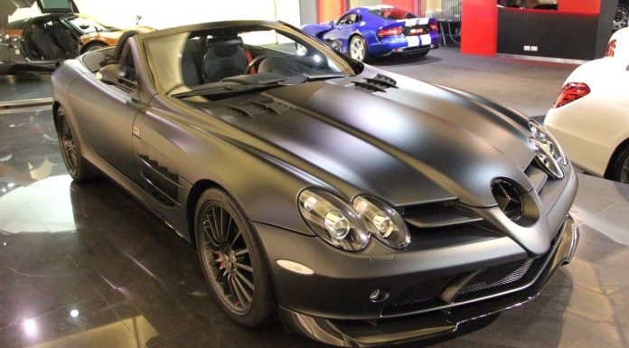 Stunning Matte Black Mercedes-Benz SLR 722 S Roadster For Sale