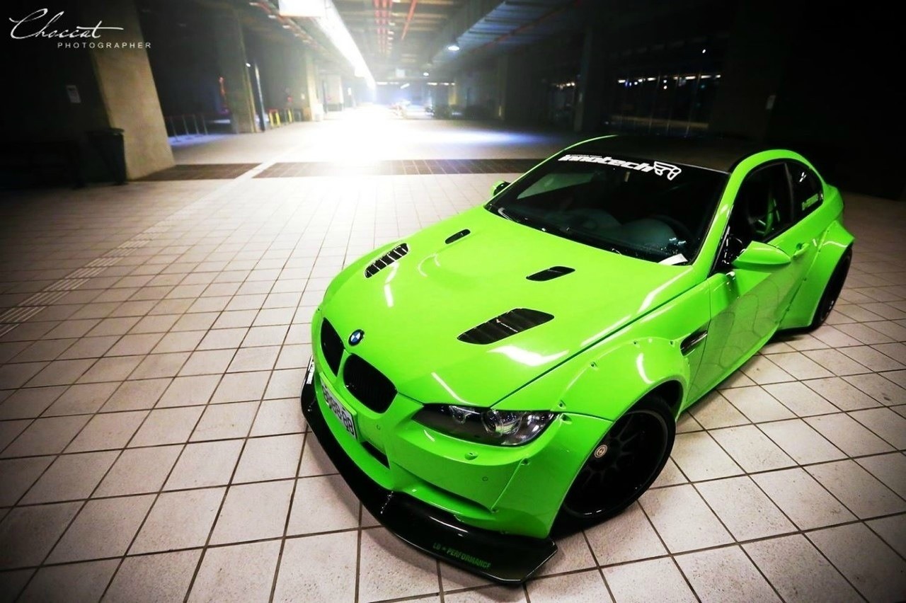 Lime Green Bmw E92 M3 Coupe By Ipe And Liberty Walk Gtspirit