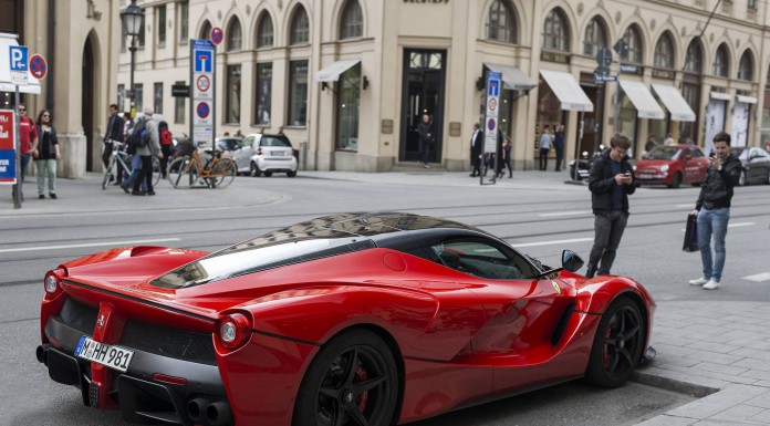 Epic Red LaFerrari Snapped in Munich