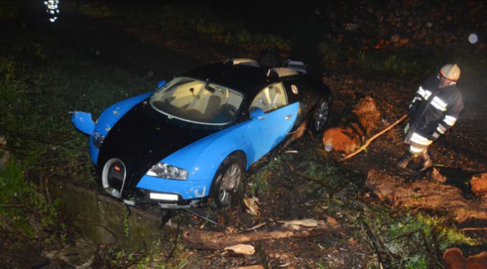 Bugatti Veyron Crash in Austria