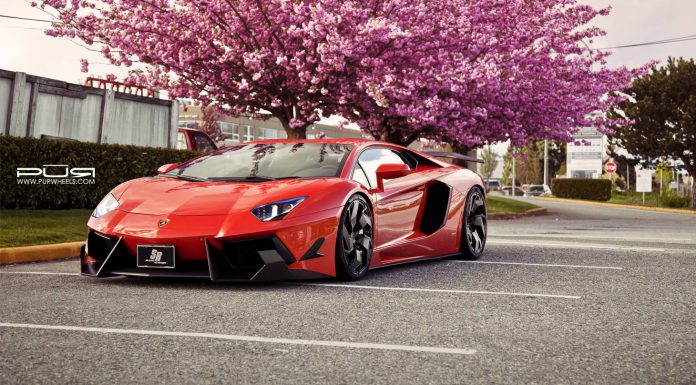 Lamborghini Aventador with PUR RS05 Wheels