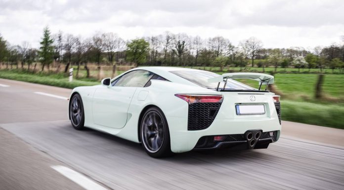 Mint Green Lexus LFA at Cars & Coffee Hamburg, Germany