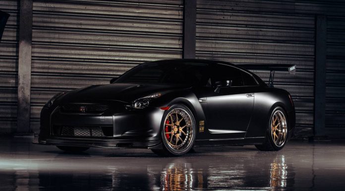 Stunning Satin Black Track-Spec Nissan GT-R With Bronze Wheels