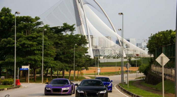 Double Audi R8 PPI Razor + Nissan GT-R Photoshoot in Malaysia 