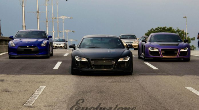 Double Audi R8 PPI Razor + Nissan GT-R Photoshoot in Malaysia 