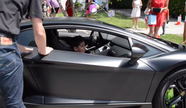 Lamborghini L.A. Grants 7-Year-Old Wish of Lambo Ride!