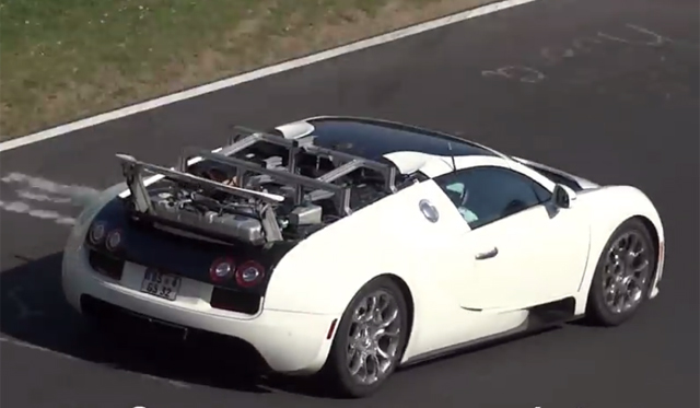 Mysterious Bugatti Veyron Prototype Spotted at the Nurburgring