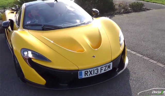 McLaren P1 Roars at Top Gear Test Track