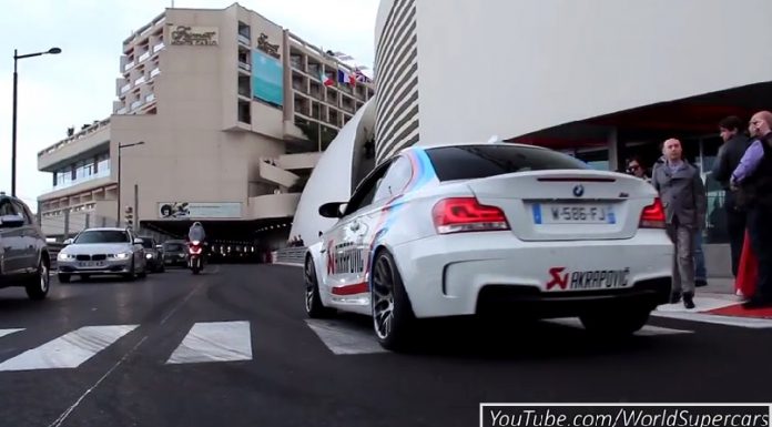 Video: Ferociously Loud BMW 1M with Akrapovic Exhaust in Monaco 