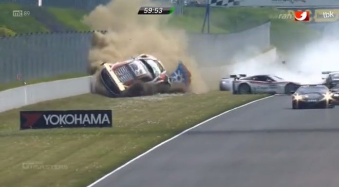 Video: Audi R8 LMS Ultra Massive Crash at ADAC GT Masters