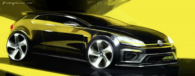 Volkswagen Golf R 400 Concept Previewed Before Beijing