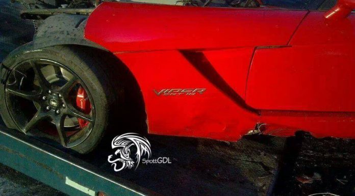Drunk Driver Wrecks Viper SRT-10 in Mexico 
