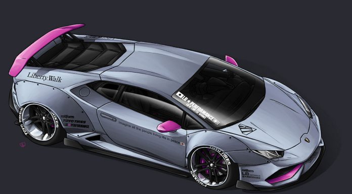 Liberty Walk Lamborghini Huracan Imagined Again