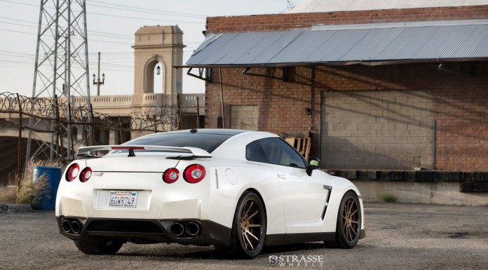 Satin White Pearl Alpha 9 GT-R with Strasse Wheels 