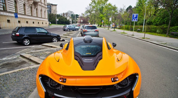 Orange McLaren P1 from Czech Republic