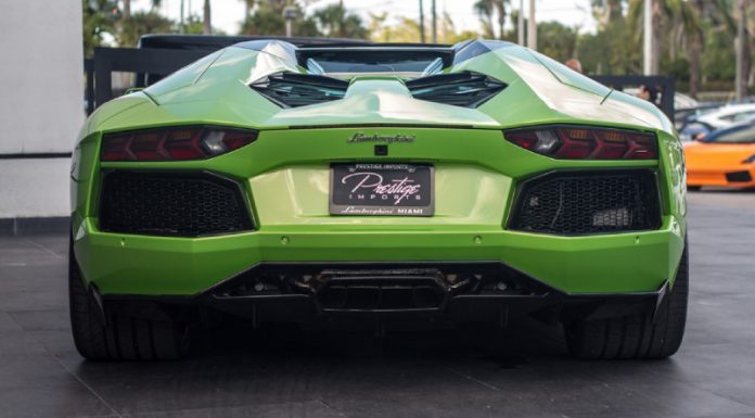 Verde Ithaca Lamborghini Aventador by Vorsteiner For Sale