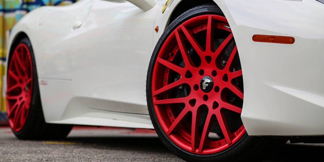 Rick Ross' Ferrari 458 Italia Receives Red Forgiato Wheels