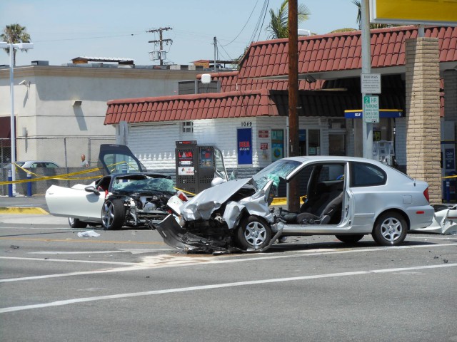 Ferrari Crash 