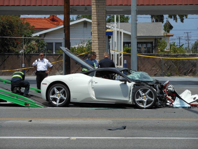 Ferrari Crash 