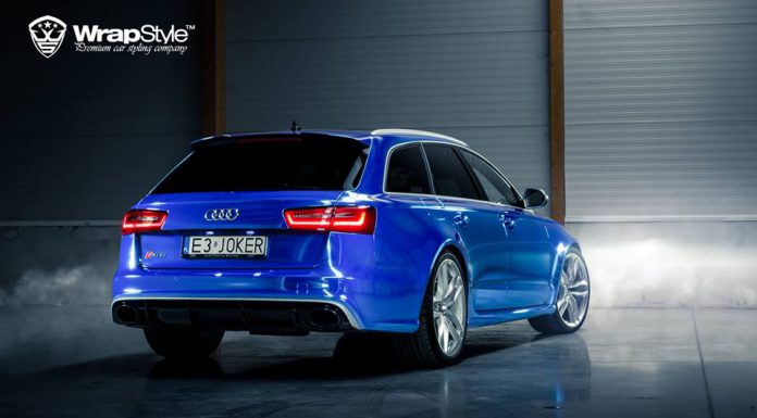 Chrome Blue Audi RS6 by WrapStyle