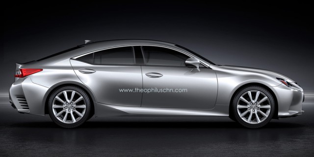 Four-Door Lexus RC GT Rendered