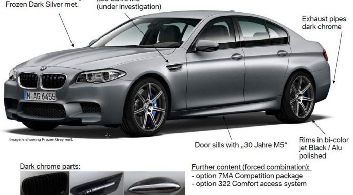 BMW M5 30th Anniversary Edition With 600hp Leaks