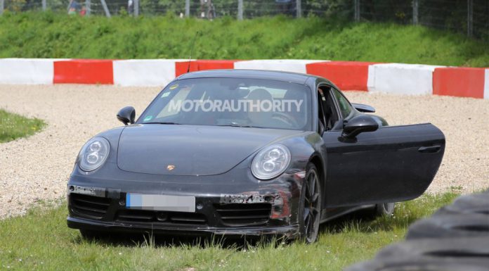 Facelifted Porsche 911 Turbo Spotted After Nurburgring Crash