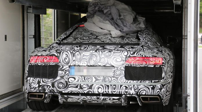 2015 Audi R8 Prototype Spied up Close