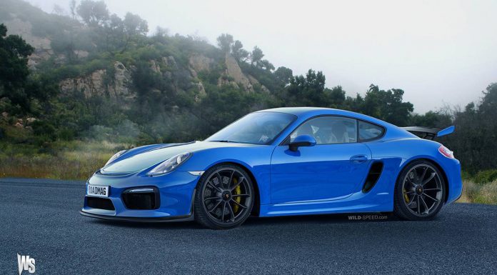 Upcoming Porsche Cayman GT4 Expertly Rendered