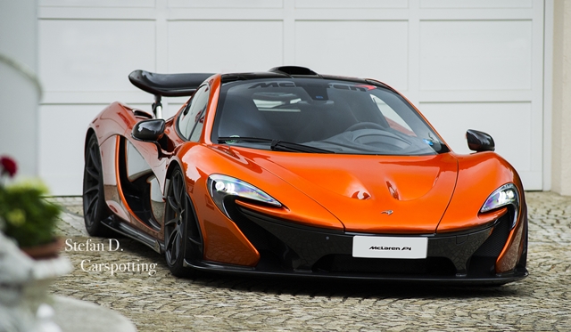 Volcano Orange McLaren P1 Fotoshooting in Germany