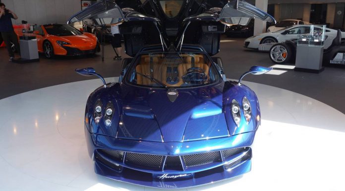 Blue Pagani Huayra US-Spec 