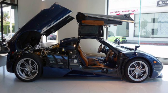 Blue Pagani Huayra US-Spec 