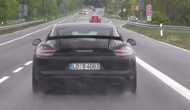 Video: Porsche Cayman GT4 on the Move