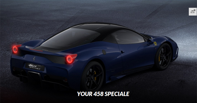 Go Nuts With the Ferrari 458 Speciale Configurator