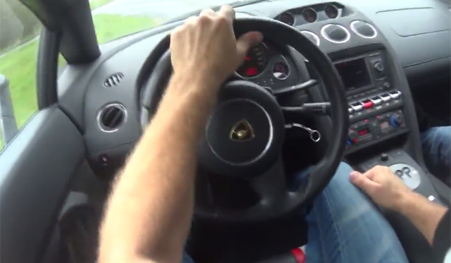 Video: POV of Lamborghini Gallardo LP550-2 Tricolore Powersliding!