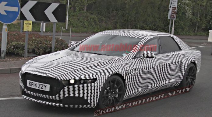 Possible Aston Martin Lagonda Sedan Snapped Testing