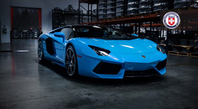 Breathtaking Blu Cepheus Lamborghini Aventador on HRE Wheels!