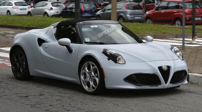 Production Alfa Romeo 4C Spider Snapped Testing