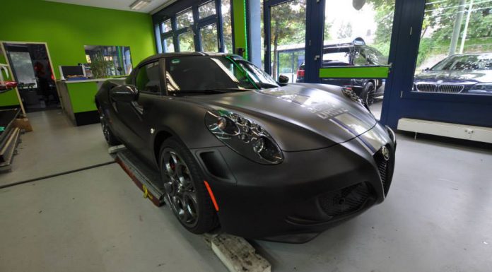 Deep Matt Black Alfa Romeo 4C