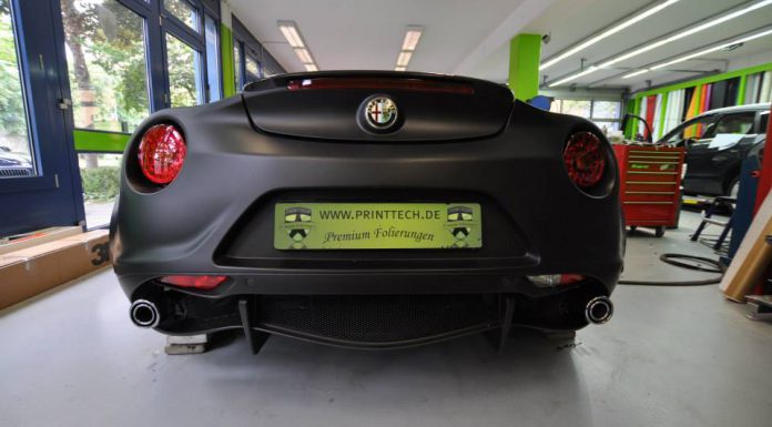 Deep Matt Black Alfa Romeo 4C