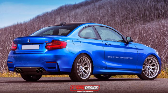 BMW M2 Rendered in Blue